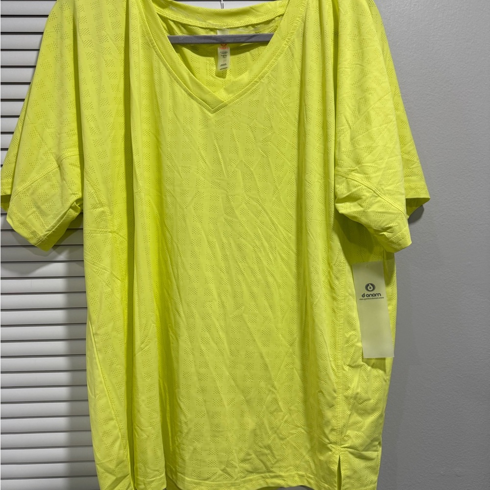 Mono B Neon Yellow Short Sleeve Tee
